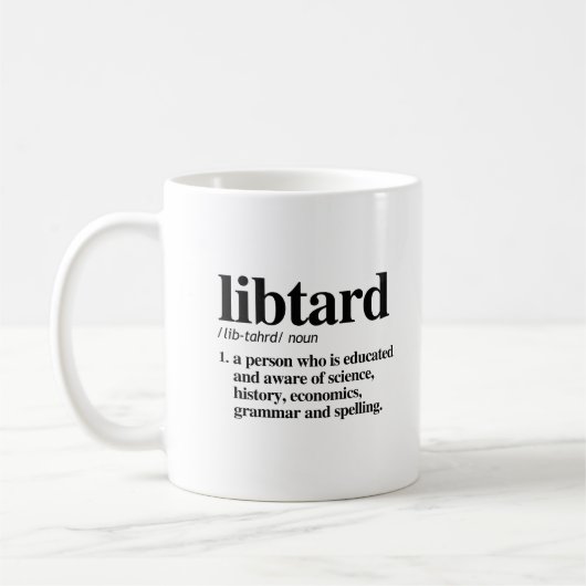 Mug Définition de Libtard (Gauche)