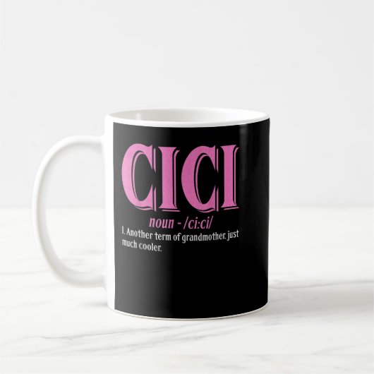 Mug Définition de l'ICC - Jour des grand-mères (Gauche)