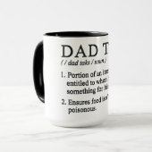 Mug Définition de l'impôt drôle de papa (Devant gauche)