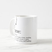 Mug Définition de l'infirmière (Devant gauche)