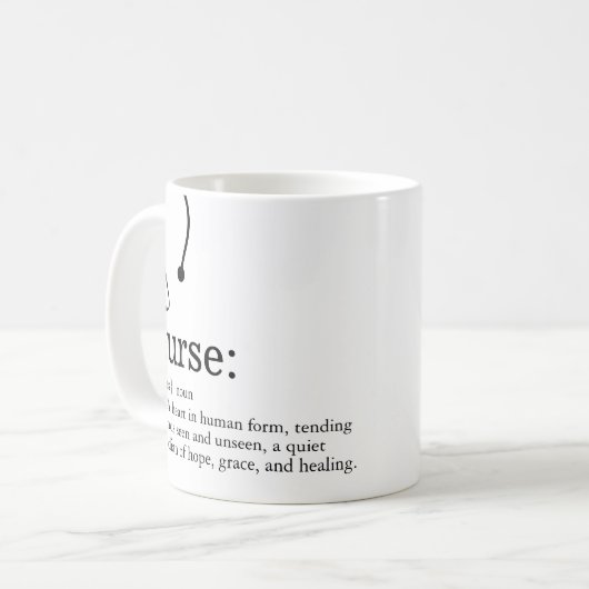 Mug Définition de l'infirmière (Devant gauche)