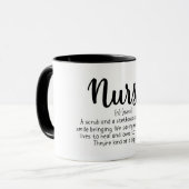 Mug Définition de l'infirmière (Devant gauche)