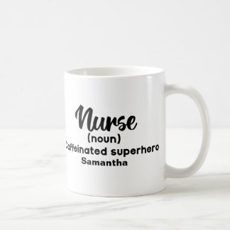 Mug Définition de l'infirmière drôle personnalisée