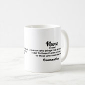 Mug Définition de l'infirmière motivationnelle personn (Devant droit)