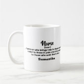 Mug Définition de l'infirmière motivationnelle personn (Gauche)