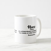 Mug Définition de l'infirmière motivationnelle personn (Devant droit)