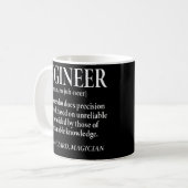 Mug Définition de l'ingénieur Ingénierie drôle  (Devant gauche)