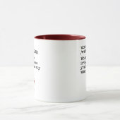 Mug Définition de l'odeur de vin amusant (Centre)