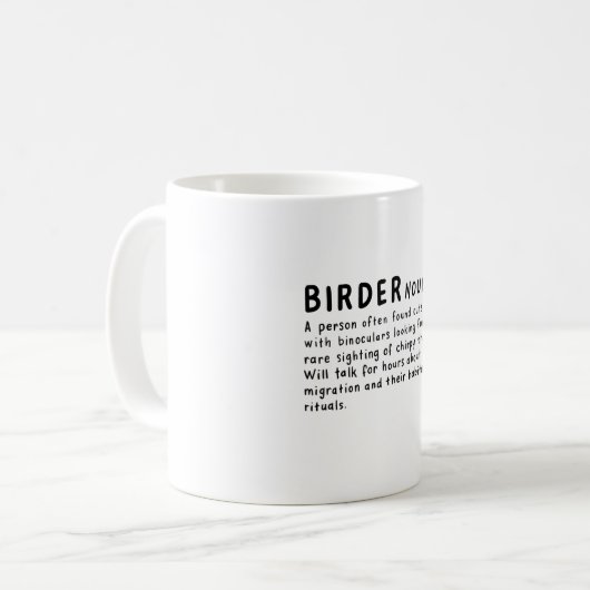 Mug Définition de l'oiseau (Devant gauche)