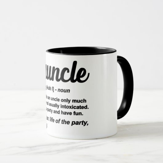 Mug Définition de l'oncle/de l'épi (Devant droit)