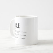 Mug Définition de l'oncle drôle et sincère (Devant gauche)