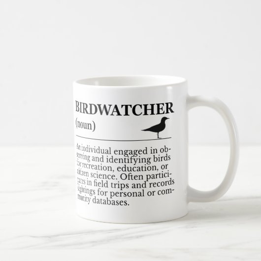 Mug Définition de l'ornithologue Observation Identific (Droite)