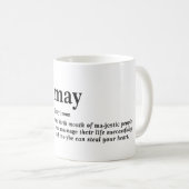 Mug Définition de mai (Devant droit)