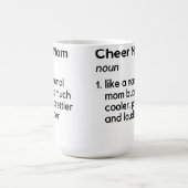 Mug Définition de Maman de Cheerleading Blanc (Centre)