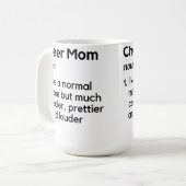 Mug Définition de Maman de Cheerleading Blanc (Devant gauche)