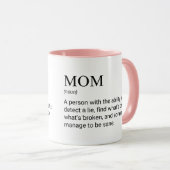 Mug Définition de maman drôle et adorable (Devant droit)
