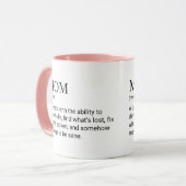 Mug Définition de maman drôle et adorable (Devant gauche)