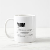 Mug Définition de maman drôle et sincère (Gauche)