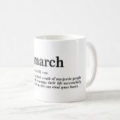 Mug Définition de mars (Devant droit)