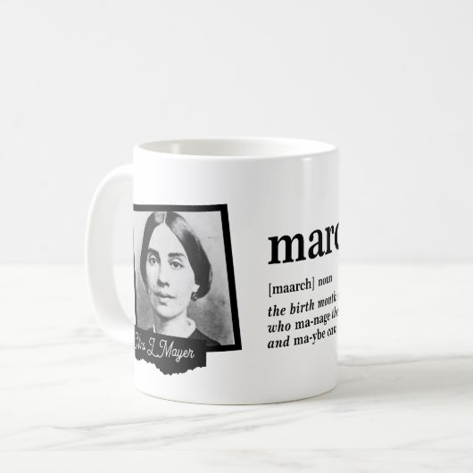 Mug Définition de mars (Devant gauche)