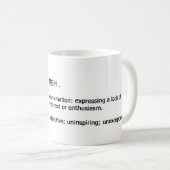 Mug Définition de Meh (Devant droit)