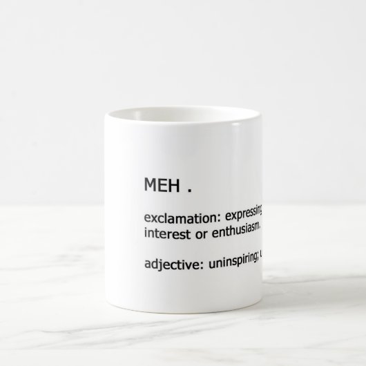 Mug Définition de Meh (Centre)