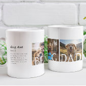 Mug Définition de meilleur chien papa | Trois photos