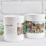 Mug Définition de meilleur chien papa | Trois photos<br><div class="desc">Moderne 3 photo collage tasse. Avec une définition douce de ce qu'est un papa chien avec de la place pour un message personnalisé. Cette tasse personnalisée fait un cadeau parfait pour le papa chien dans votre vie! Amusant, facile et unique - fait un grand cadeau pour les anniversaires, les vacances...</div>