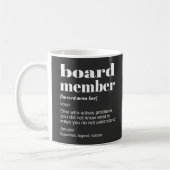 Mug Définition de membre du conseil d'administration h (Gauche)