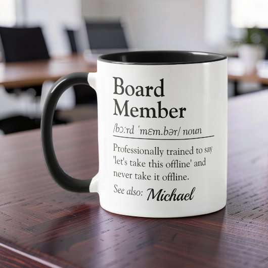 Mug Définition de Membre du Conseil d'Administration H