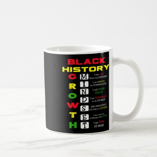 Mug Définition de Mentalité de Croissance Cool Mois de (Droite)
