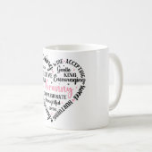 Mug Définition de mignonne mamie/coeur (Devant droit)