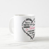 Mug Définition de mignonne mamie/coeur (Devant gauche)