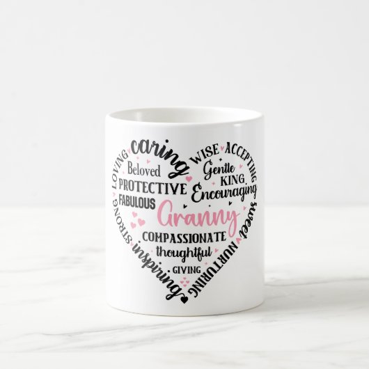 Mug Définition de mignonne mamie/coeur (Centre)