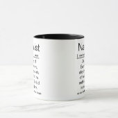 Mug Définition de naturaliste (Centre)