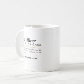 Mug Définition de nom d'agent de crédit Humour de bure (Devant gauche)