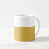 Mug Définition de nom jaune de moutarde Personnalisé D (Devant droit)