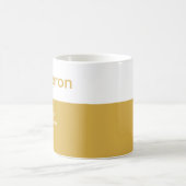Mug Définition de nom jaune de moutarde Personnalisé D (Centre)