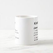 Mug Définition de nom Kimberly modifiable, nom personn (Centre)