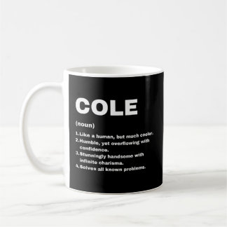 Mug Définition de nom personnalisé Cole