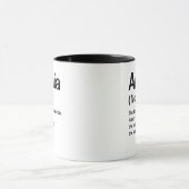 Mug Définition de Nom Personnalisé Dictionnaire Pe (Centre)