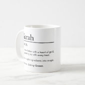 Mug définition de nom personnalisé du boulanger (Devant gauche)