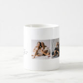 Mug Définition de nom personnalisée | 3 Photo (Centre)