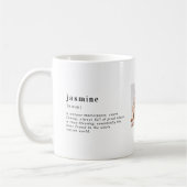 Mug Définition de nom personnalisée | 3 Photo (Gauche)