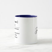 Mug Définition de nom personnalisée | Signification pe (Centre)