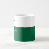 Mug Définition de nom vert émeraude personnalisée drôl (Centre)