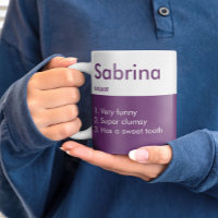 Définition de nom violet Cadeau personnalisé pour