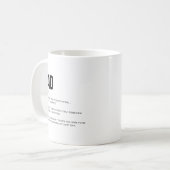 Mug Définition de papa drôle et sincère (Devant gauche)