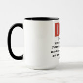 Mug Définition de papa mignon (Gauche)