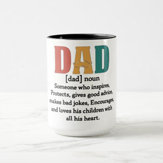 Mug Définition de papa mignon (Centre)